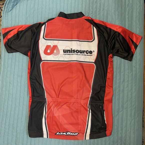 Jakroo Sport-Cut Fit Style Cycling Shirt Full Zip Unisource Back Pockets Men 2XL - Picture 12 of 12